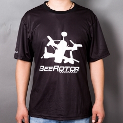 Rctimer&BeeRotor Black T-Shirt Polyester Fibre