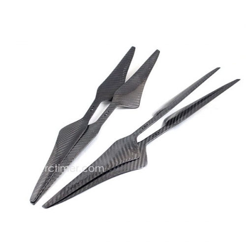 (2 pairs) Rctimer 17x5.5 CW CCW Carbon Fiber 1755 Propeller