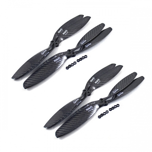 (4Pair) Rctimer 12x3.8" Carbon Fiber 1238 CW CCW Propeller