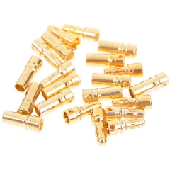 Amass 2.0mm 3.0mm 3.5mm 4.0mm Gold plated Bullet Banana Plug Connector