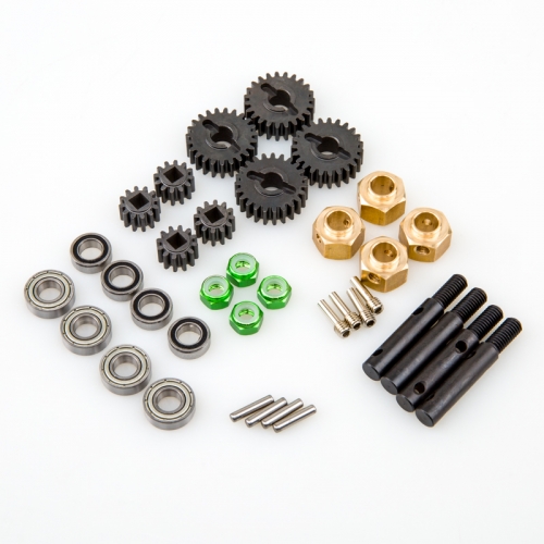 Rhino 4 Sets Hardened 40CR Portal Axle Gear 12/23T for 1/10 RC Crawler Car Axial SCX10 III Capra Offset Axles Upgrade Parts