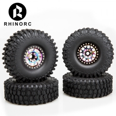 4Sets RhinoRC 3043 Tires mounted 1.9 2.2 Inch Wheel Rim for 1/10 RC Crawler Car Axial SCX10 TRX4 TRX-6