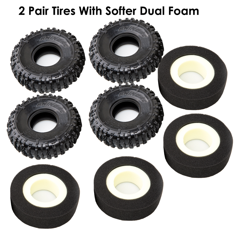 2 Pairs MOZA 1.7 x 5.75 - 2.2 inch Competition Tires Super Sticky