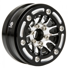 RhinoRC MOZA 1.9 Inch Super Black Color Aluminum Wheel Rim 4PCS