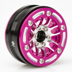 RhinoRC MOZA 1.9 Inch Super Pink Color Aluminum Wheel Rim 4PCS