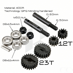 2Paris 40CR Steel OverDriver Hardened Portal Gears 12T/23T