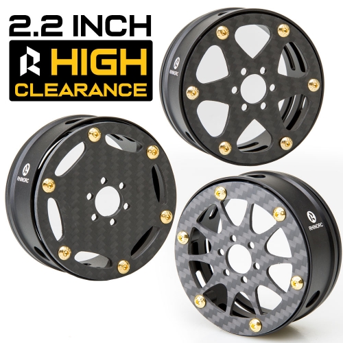 RhinoRC 2.2 Narrow 24mm high Clearance Beadlocks 4ets